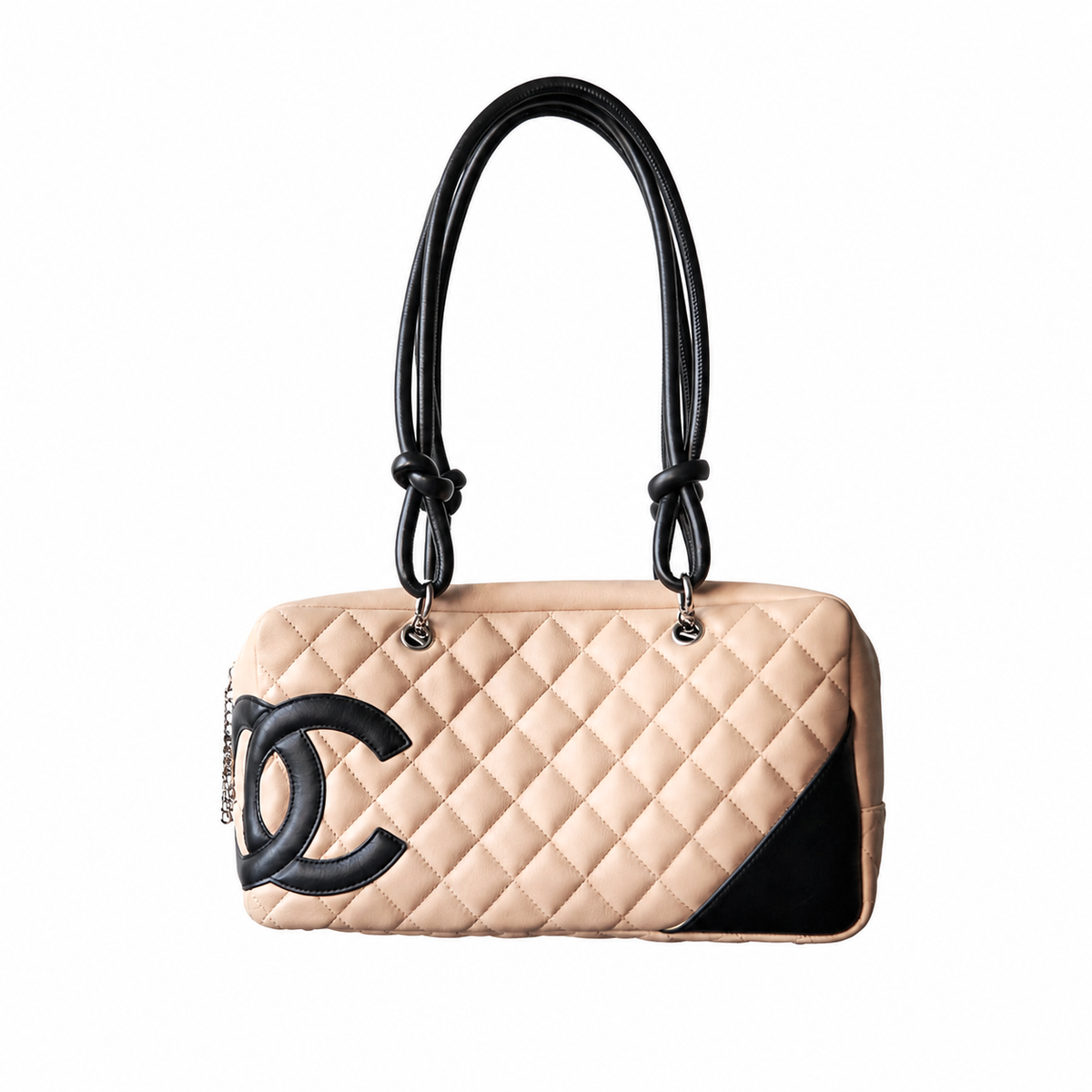 Chanel Calfskin Cambon Bowler Shoulder Bag Chanel
