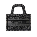 Dior Black Canvas Book Mini Tote