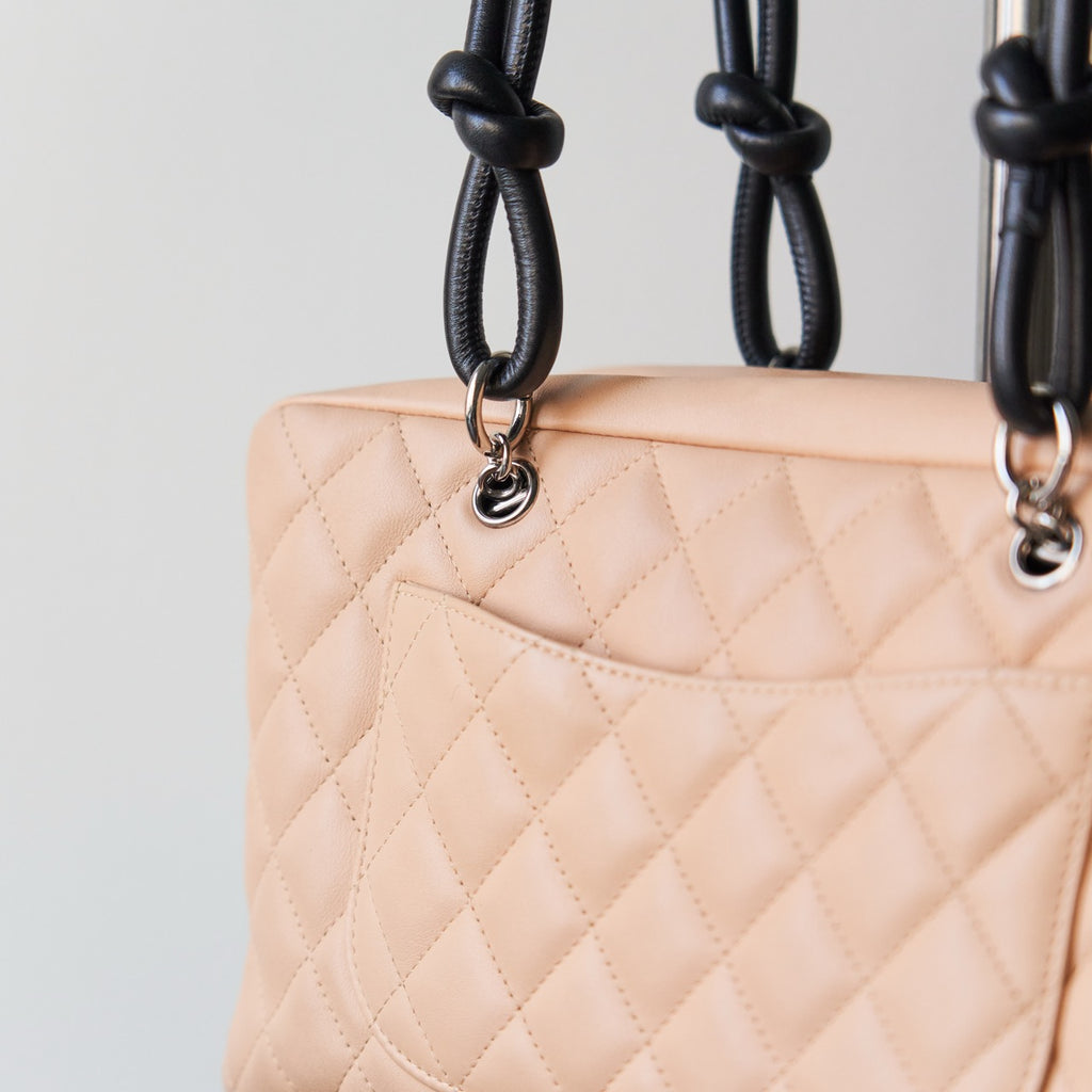 Chanel Calfskin Cambon Bowler Shoulder Bag Chanel
