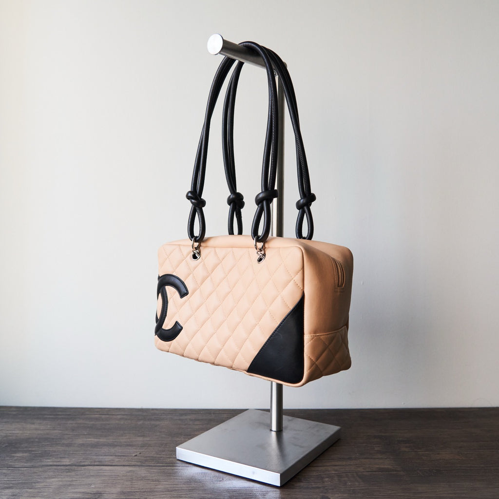 Chanel Calfskin Cambon Bowler Shoulder Bag Chanel