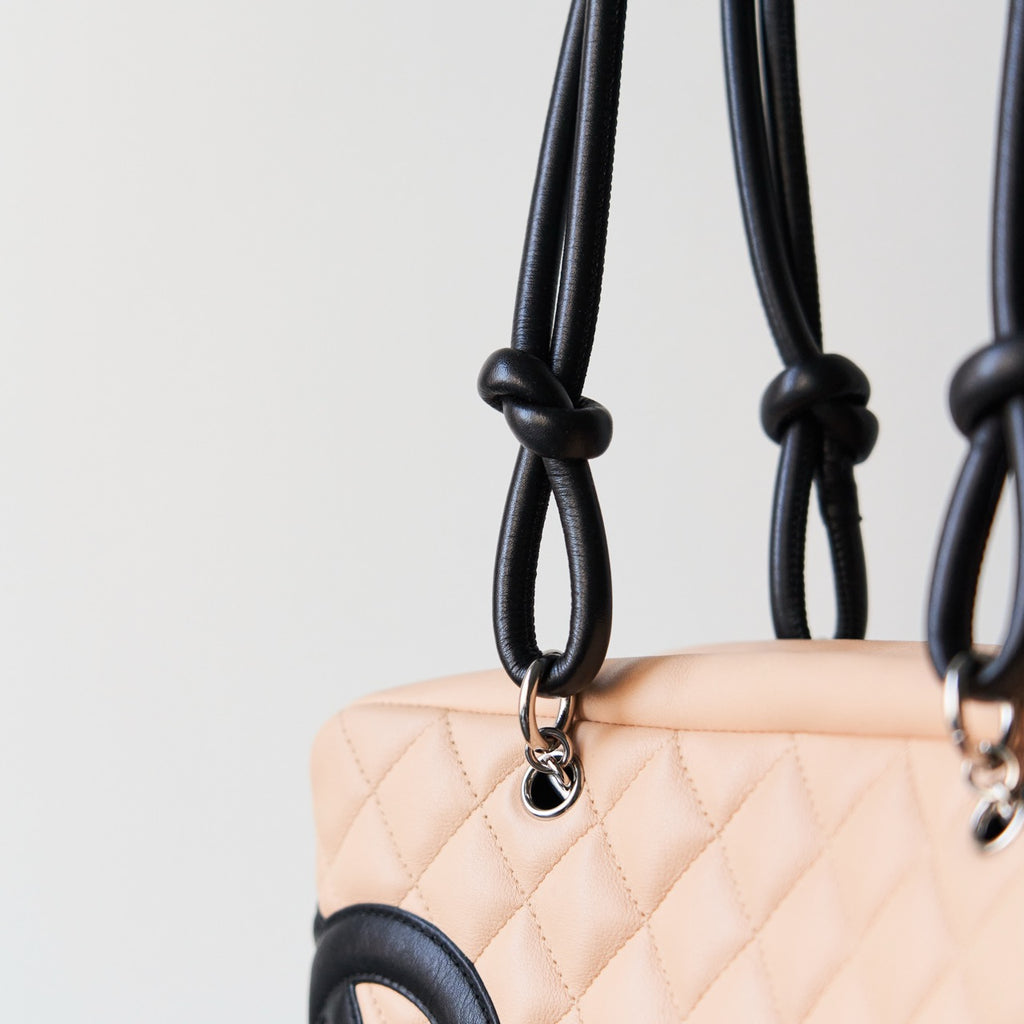 Chanel Calfskin Cambon Bowler Shoulder Bag Chanel