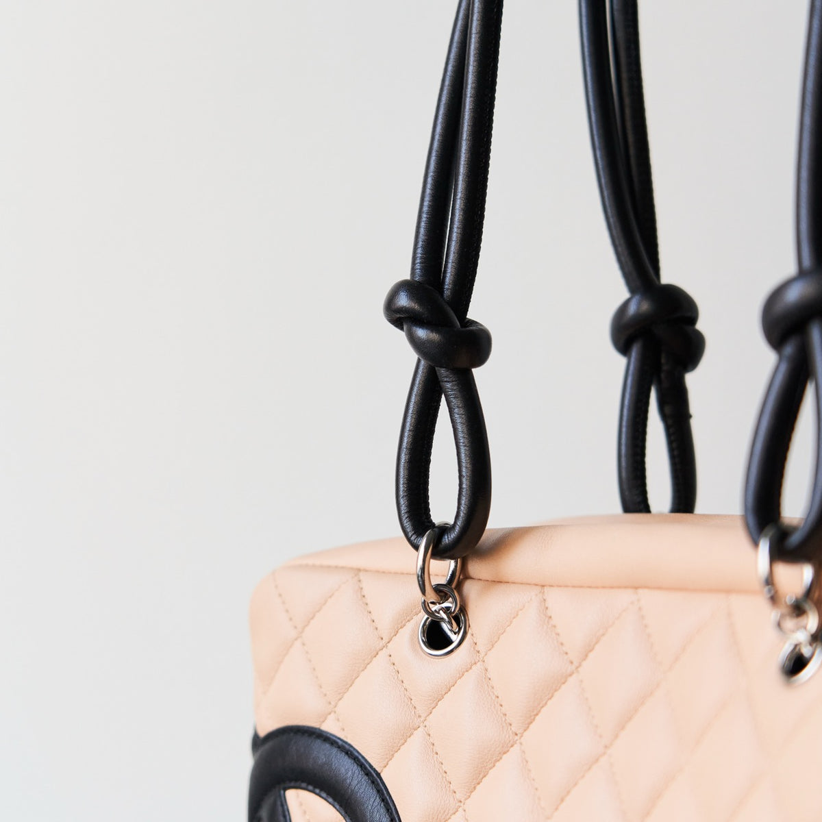 Chanel Calfskin Cambon Bowler Shoulder Bag Chanel