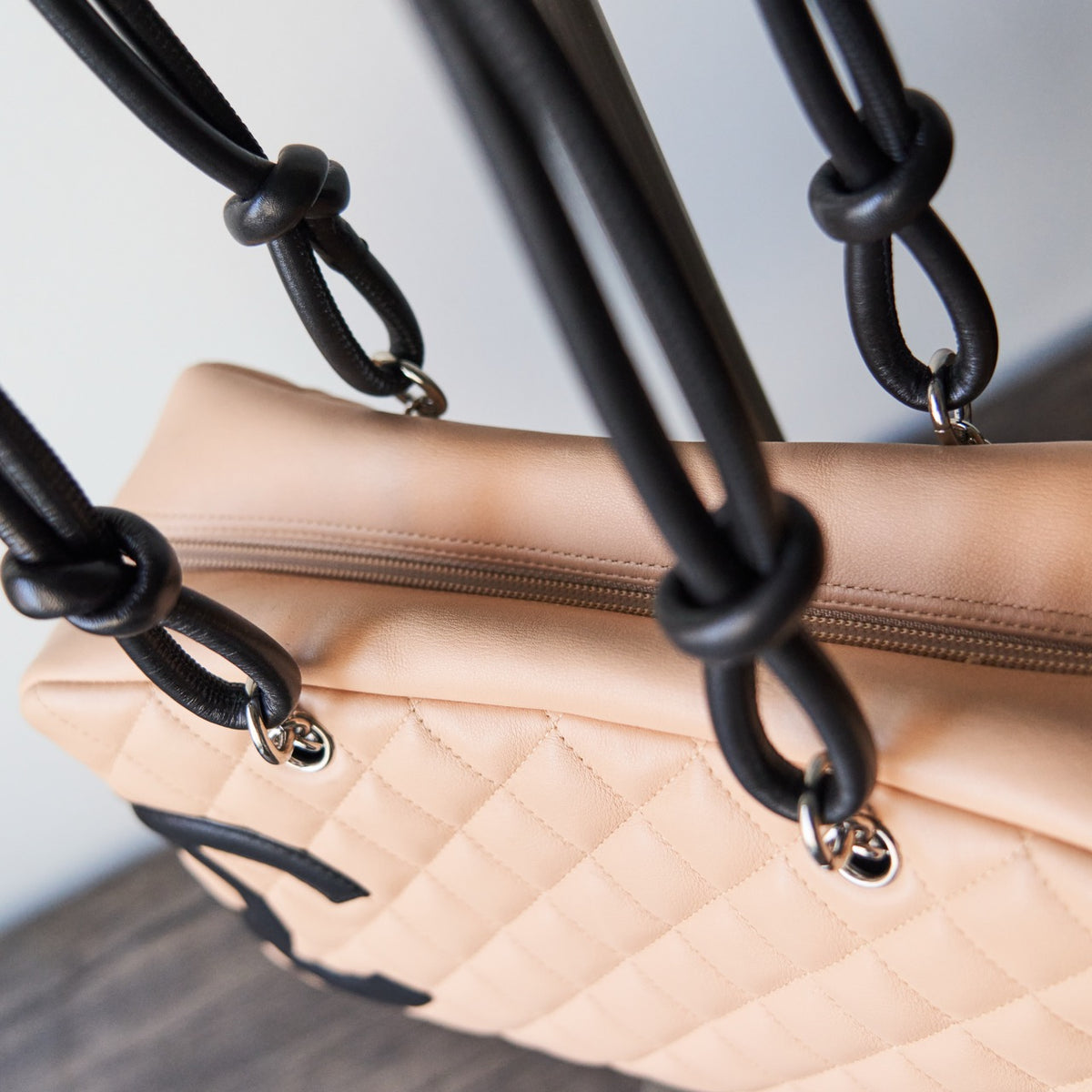 Chanel Calfskin Cambon Bowler Shoulder Bag Chanel