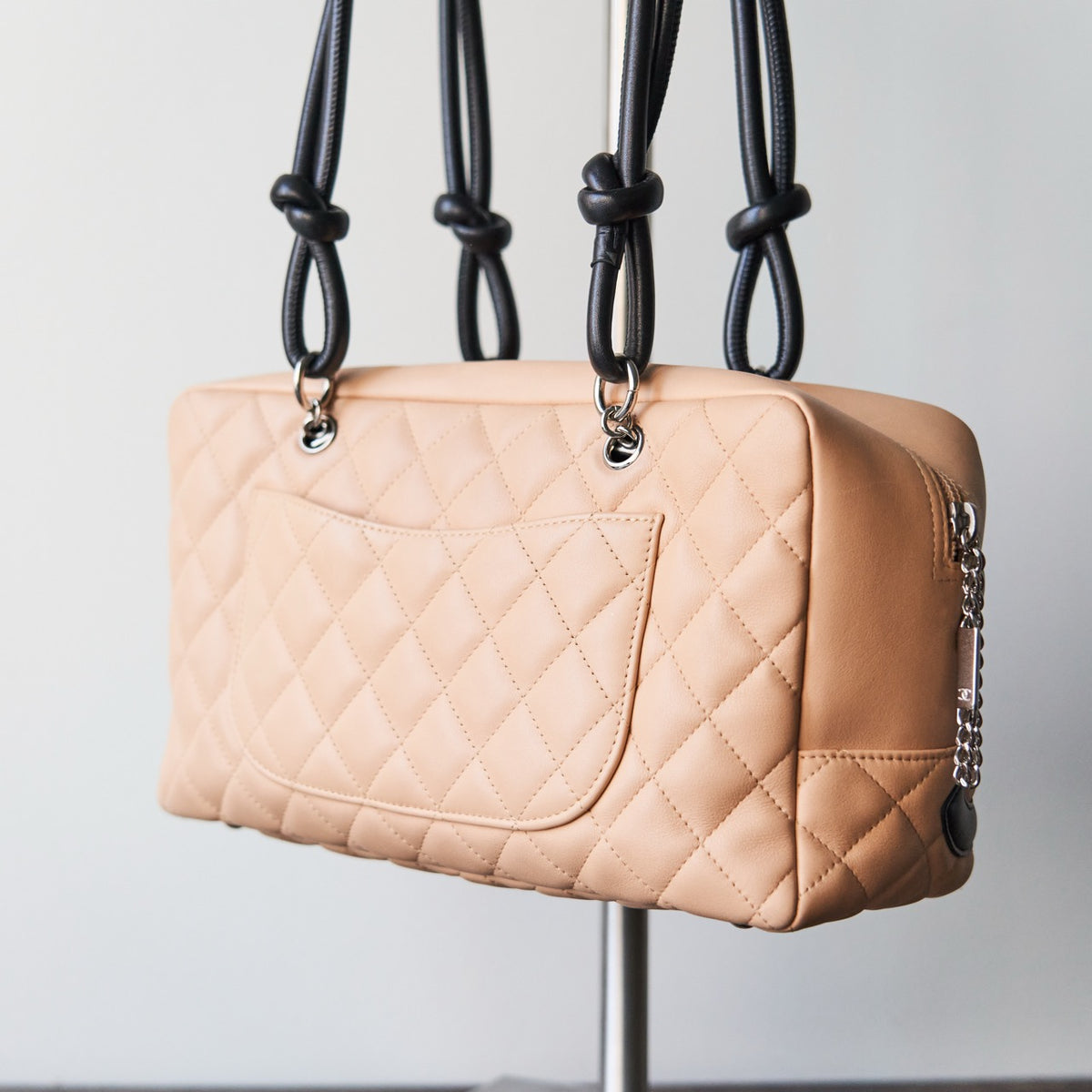 Chanel Calfskin Cambon Bowler Shoulder Bag Chanel