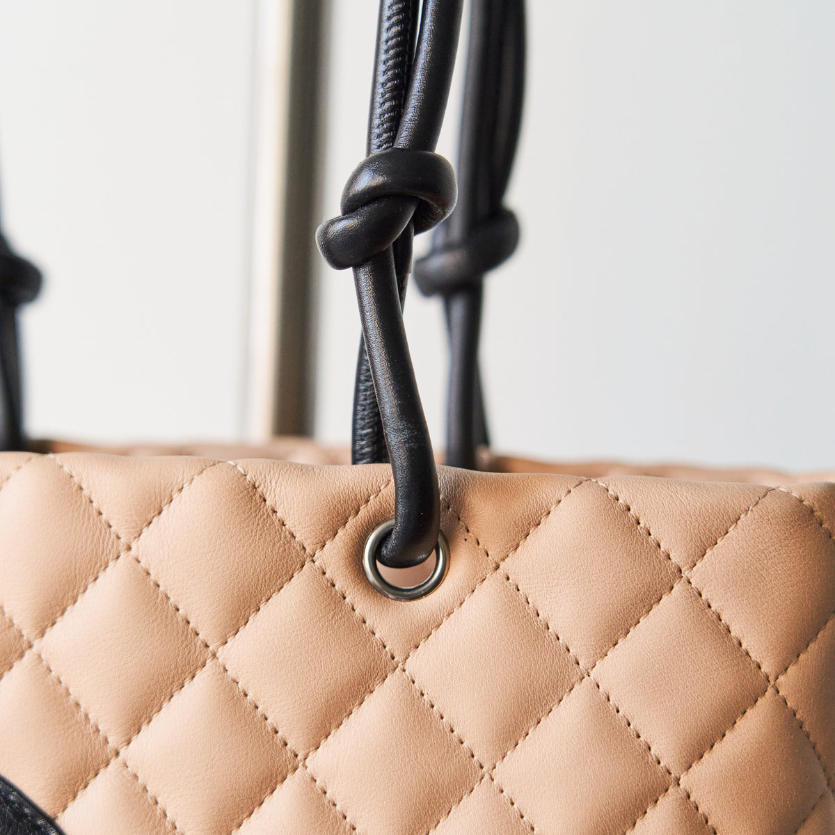 Chanel Beige Calfskin Cambon Small Tote
