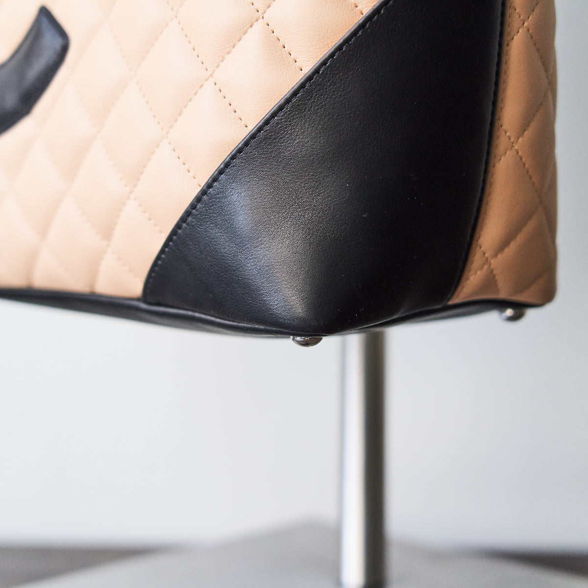 Chanel Beige Calfskin Cambon Small Tote
