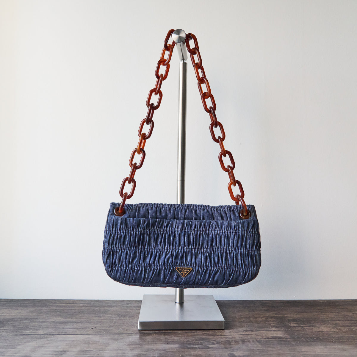 Prada Gaufre Resin Chain Shoulder Bag