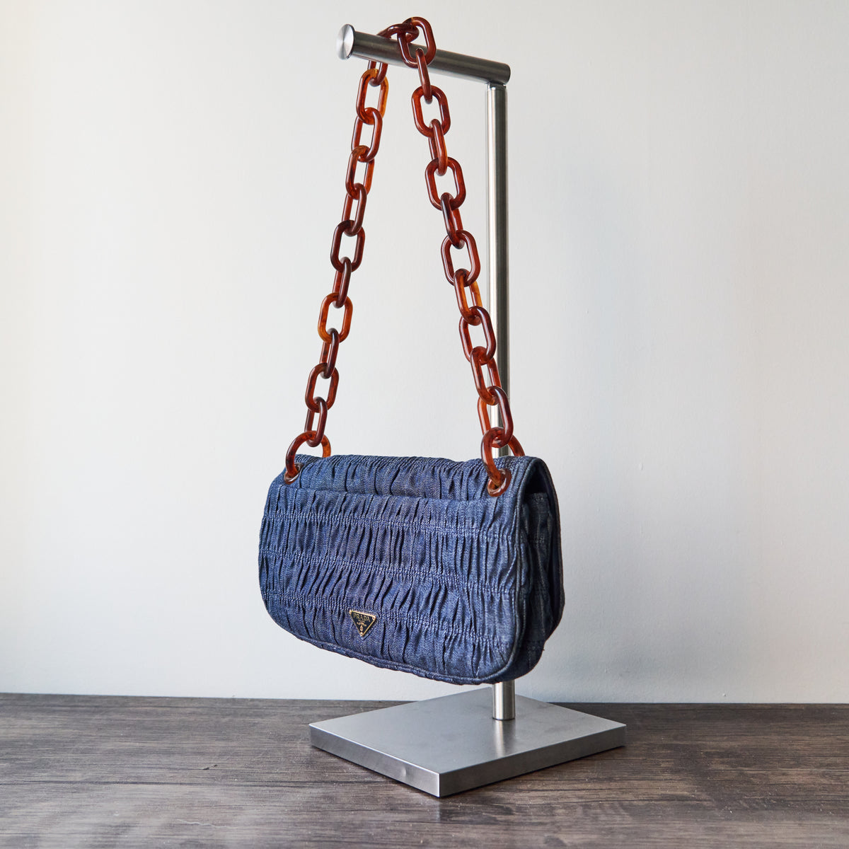 Prada Gaufre Resin Chain Shoulder Bag