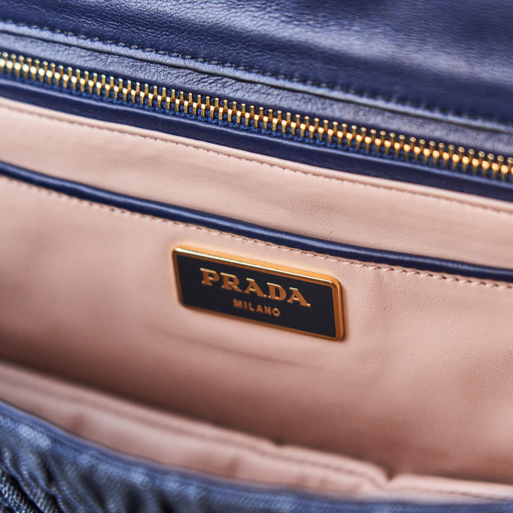 Prada Gaufre Resin Chain Shoulder Bag