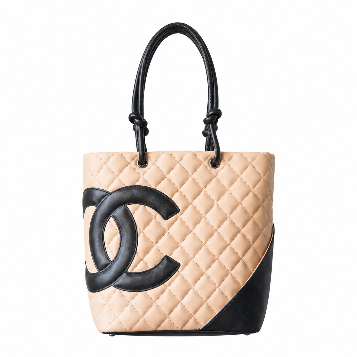Chanel Beige Calfskin Cambon Small Tote