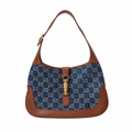 Gucci Blue Denim Jackie 1961 Small Shoulder Bag
