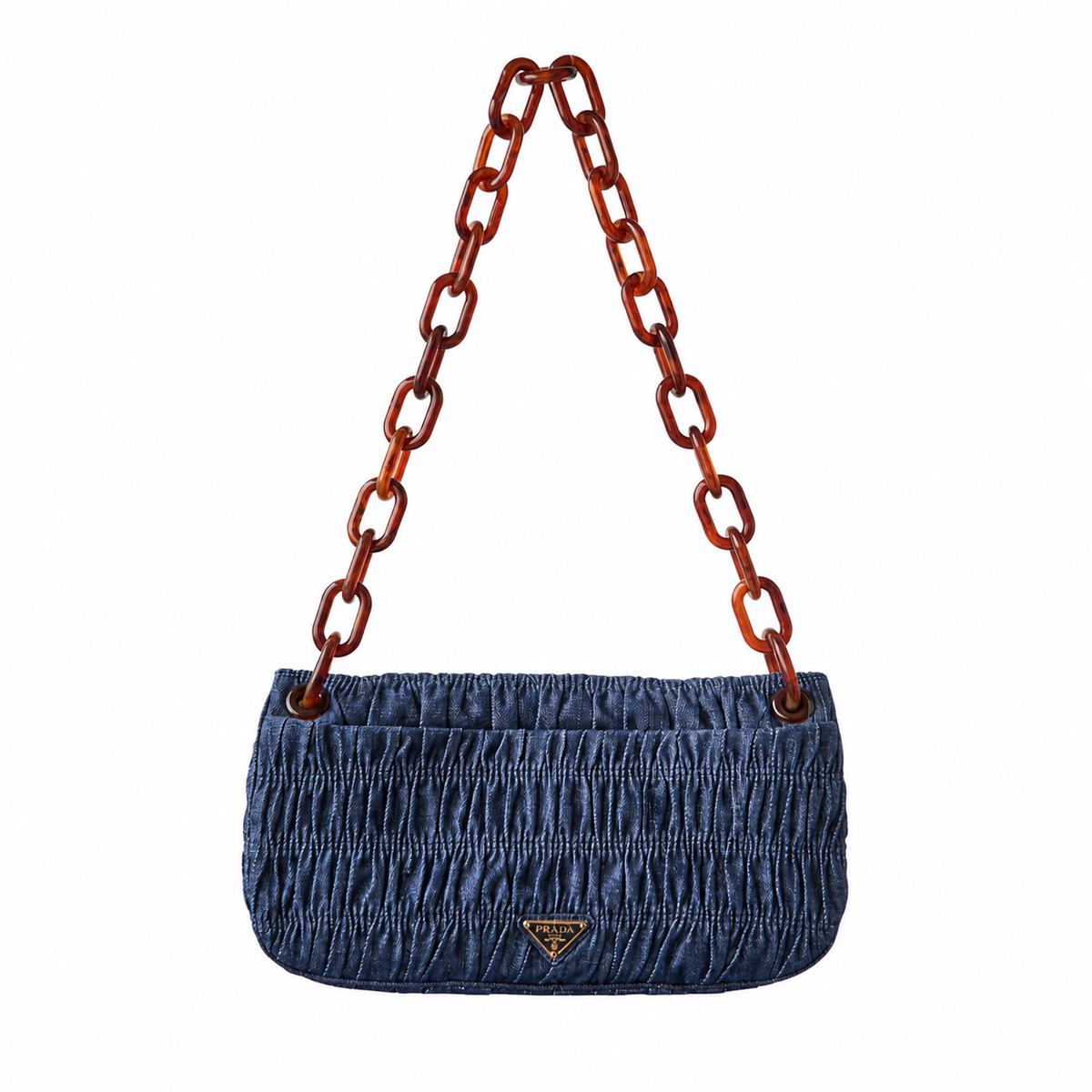 Prada Gaufre Resin Chain Shoulder Bag